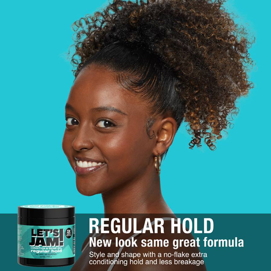 LET'S JAM SHINING AND CONDITIONING GEL REGULAR HOLD 397G