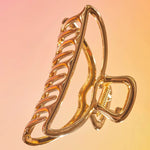 Kitsch Open Shape Claw Clip - Gold