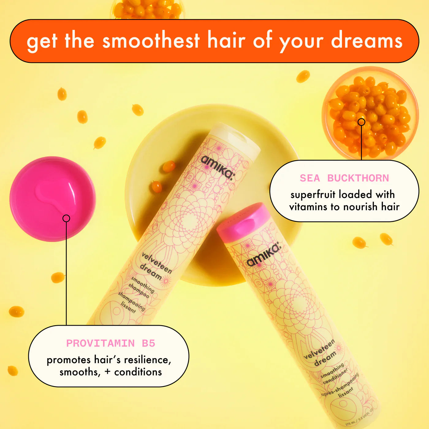 Amika Velveteen Dream Smoothing Shampoo 275ml/9.2oz