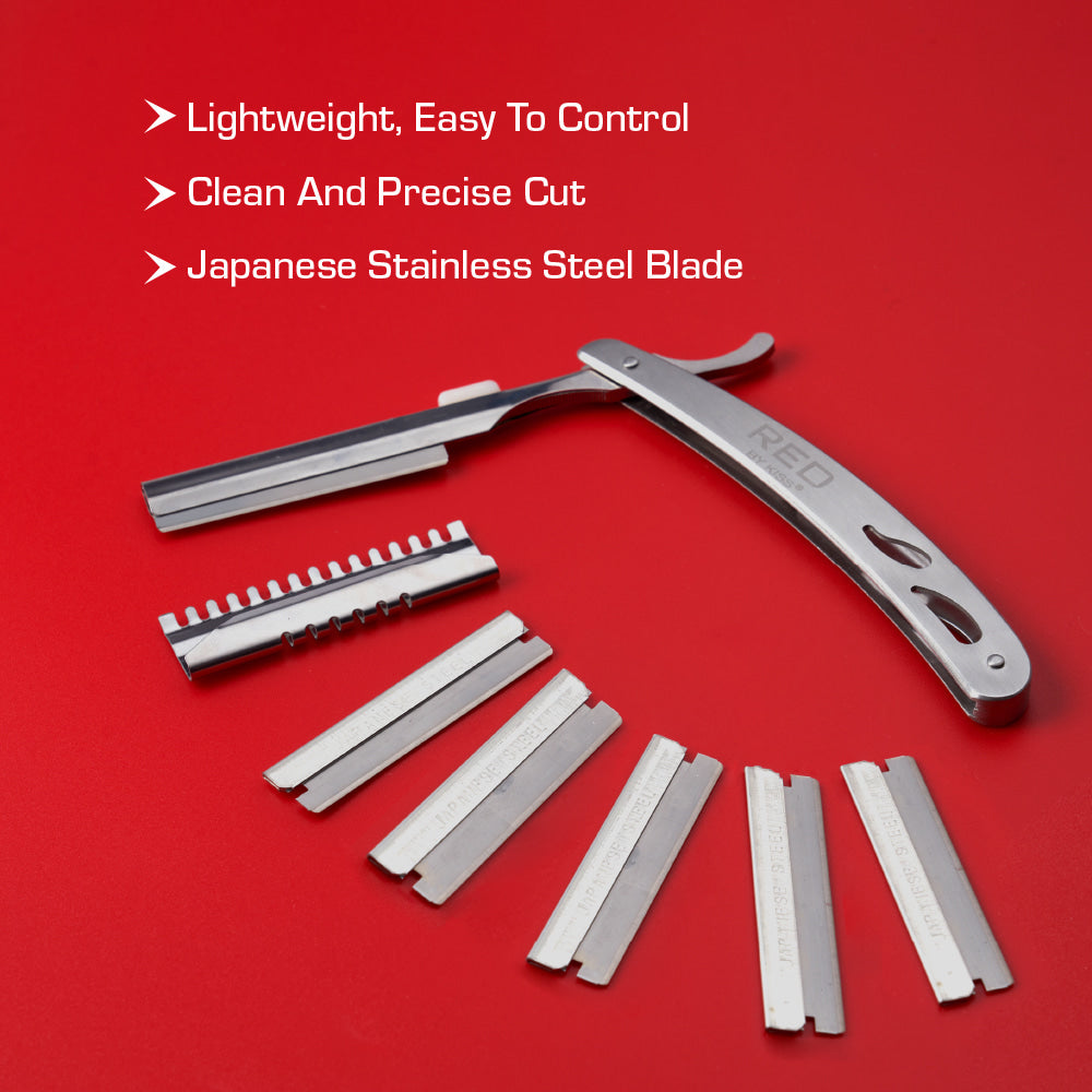 Red By Kiss Stainless Steel Hair Shaper with 5pcs Blades