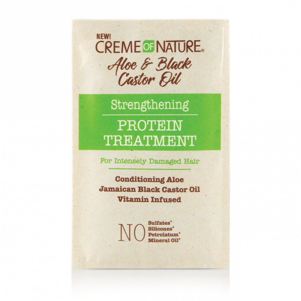 Creme of Nature Aloe & Black Castor Oil Strengthening Protein Treatment 1.5oz