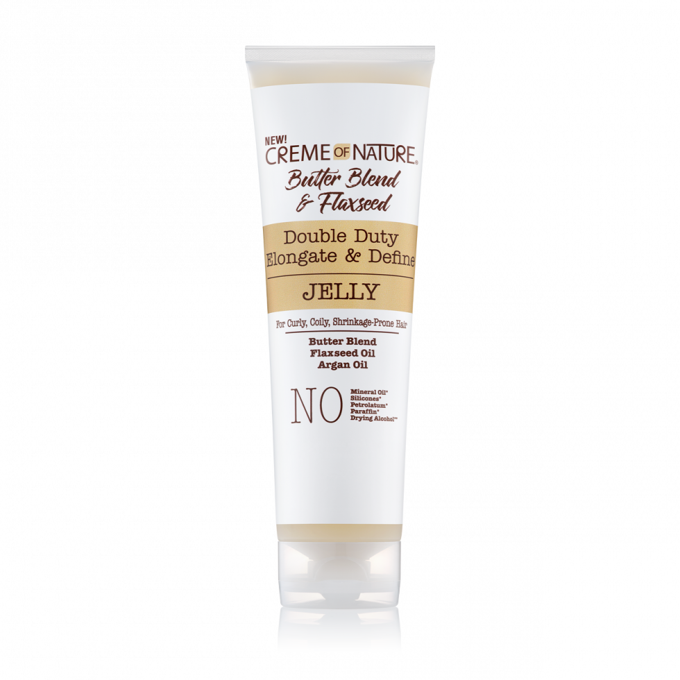 Creme of Nature Butter Blend & Flaxseed Double Duty Elongate & Define Jelly 248ml/8.4oz