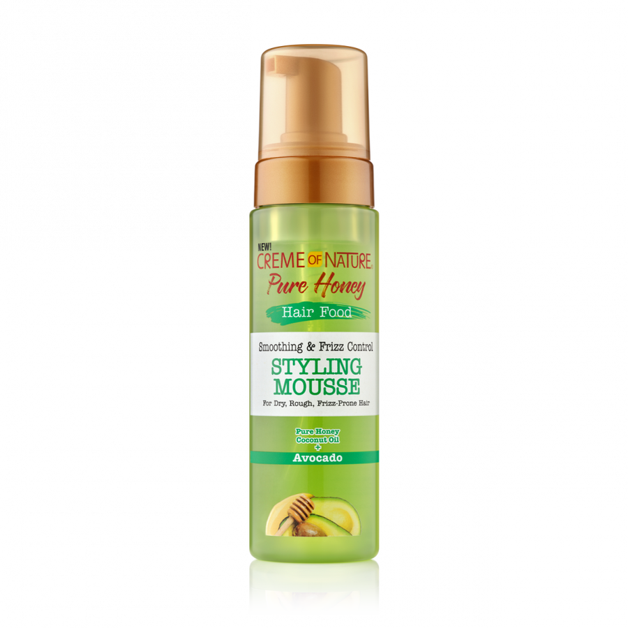 Creme of Nature Pure Honey Hair Food Smoothing & Frizz Control Styling Mousse 207ml