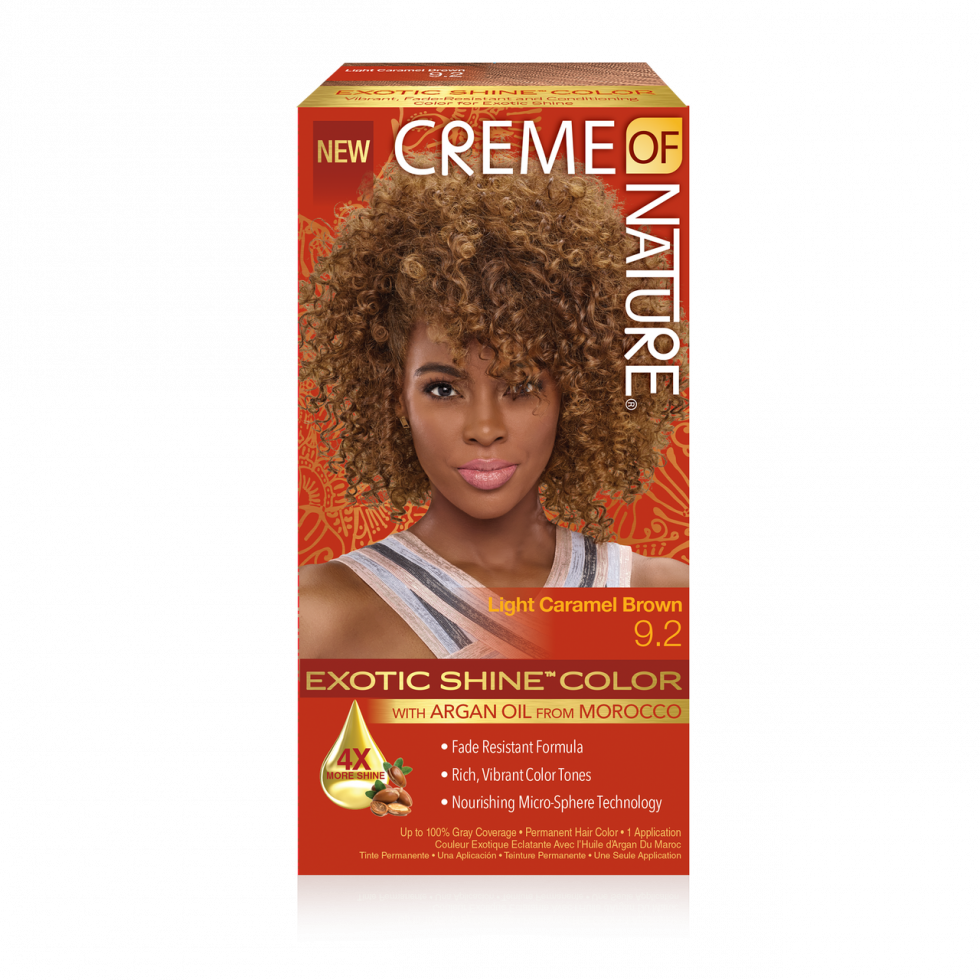 Creme of Nature Argan Oil Permanent Hair Color 9.2 Light Caramel Brown