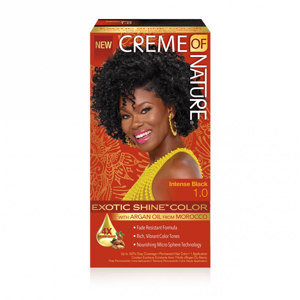 Creme of Nature Argan Oil Permanent Hair Color 1.0 Intense Black