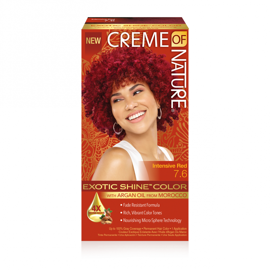 Creme of Nature Argan Oil Permanent Hair Color 7.6 Intensive Red