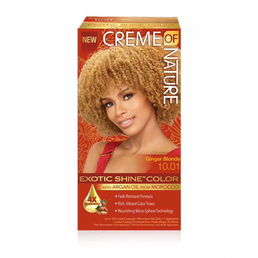 Creme of Nature Argan Oil Permanent Hair Color 10.01 Ginger Blonde