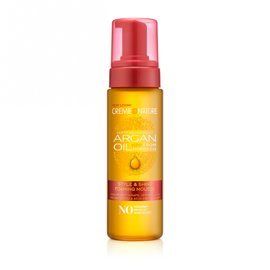 Creme of Nature Argan Oil Style & Shine Foaming Mousse 207ml
