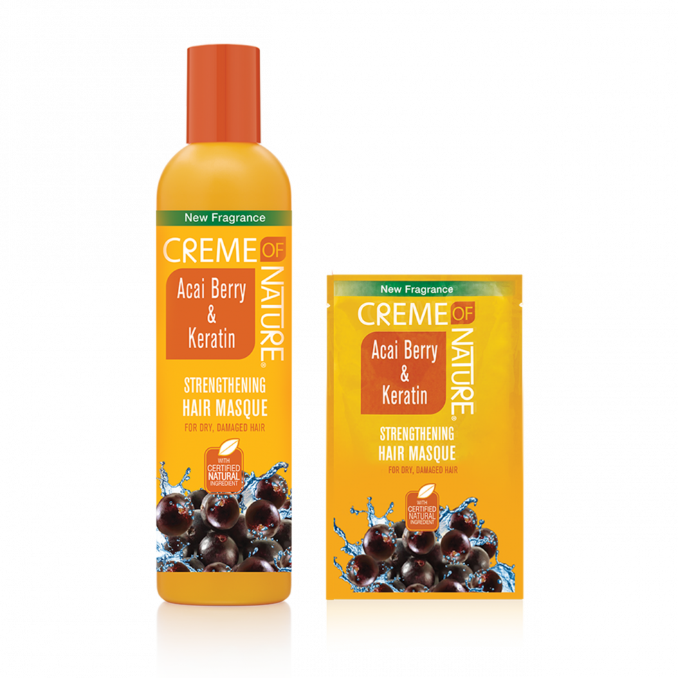 Creme of Nature Acai Berry & Keratin Strengthening Hair Masque 354ml/12oz
