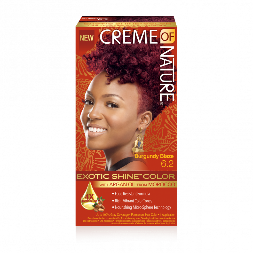 Creme of Nature Argan Oil Permanent Hair Color 6.2 Burgundy Blaze