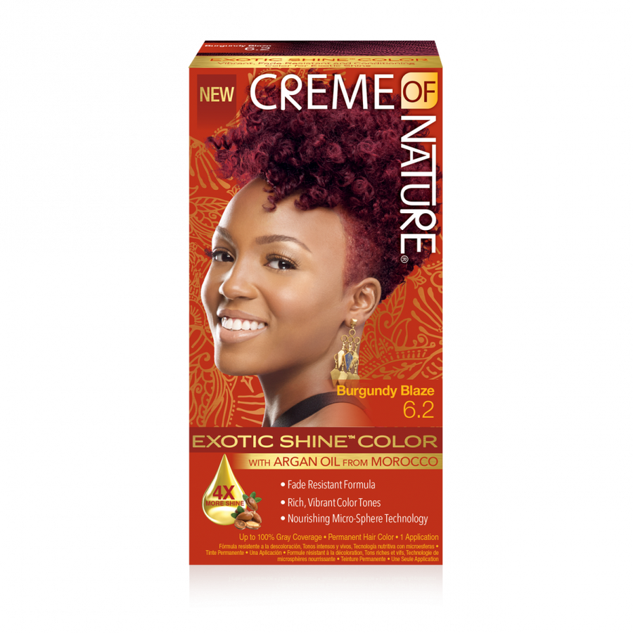 Creme of Nature Argan Oil Permanent Hair Color 6.2 Burgundy Blaze