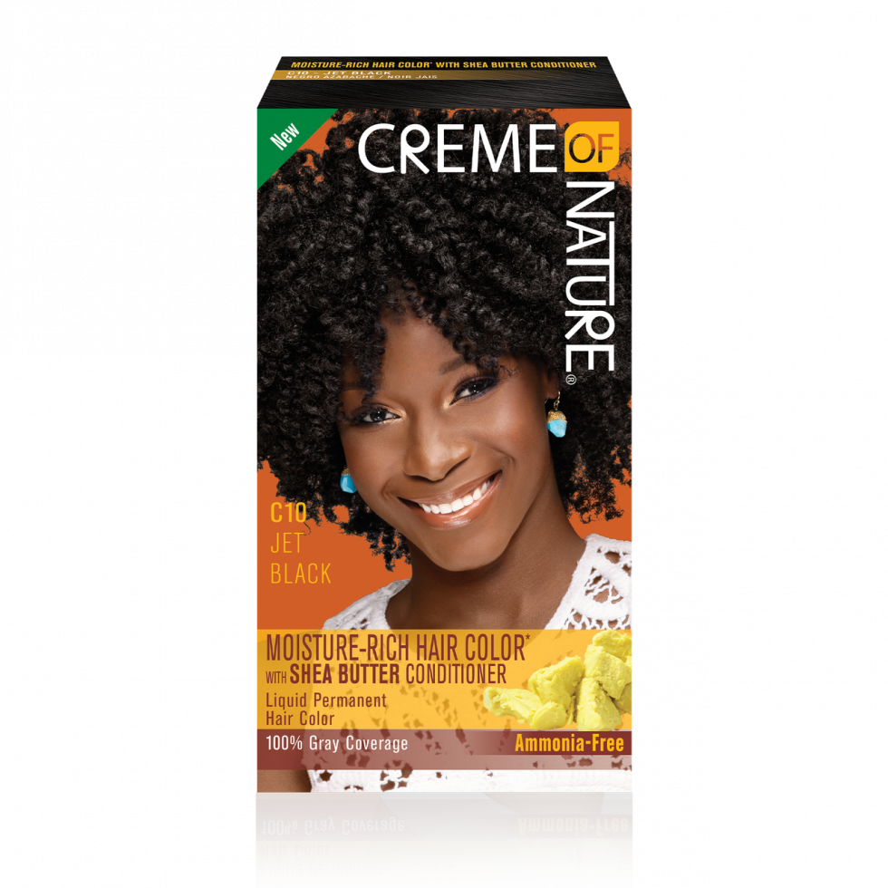 Creme of Nature moisture-Rich Permanent Hair Color C10 Jet Black