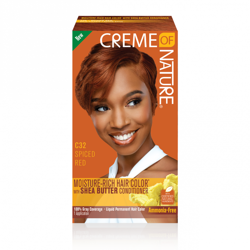 Creme of Nature moisture-Rich Permanent Hair Color C32 Spiced Red