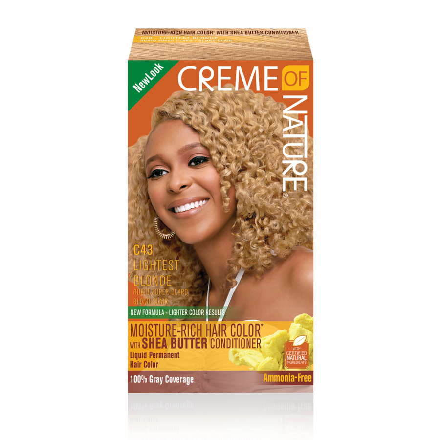 Creme of Nature moisture-Rich Hair Permanent Color C43 Lightest Blonde