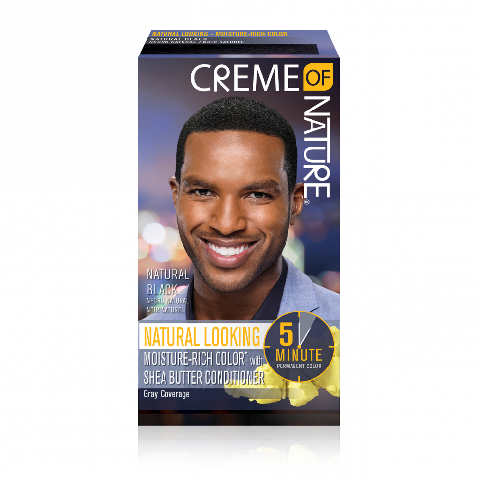 Creme of Nature Hair Permanent Color for Men Natural Black