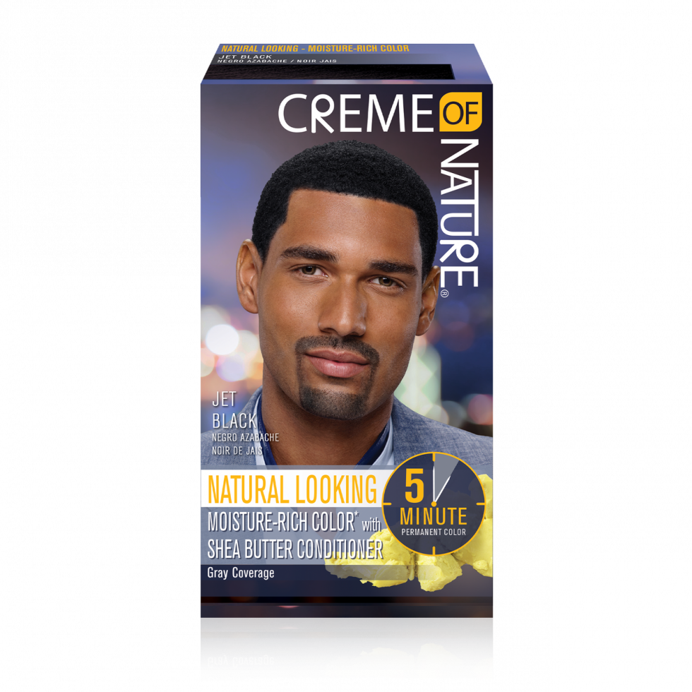 Creme of Nature Permanent Hair Color for Men Jet Black