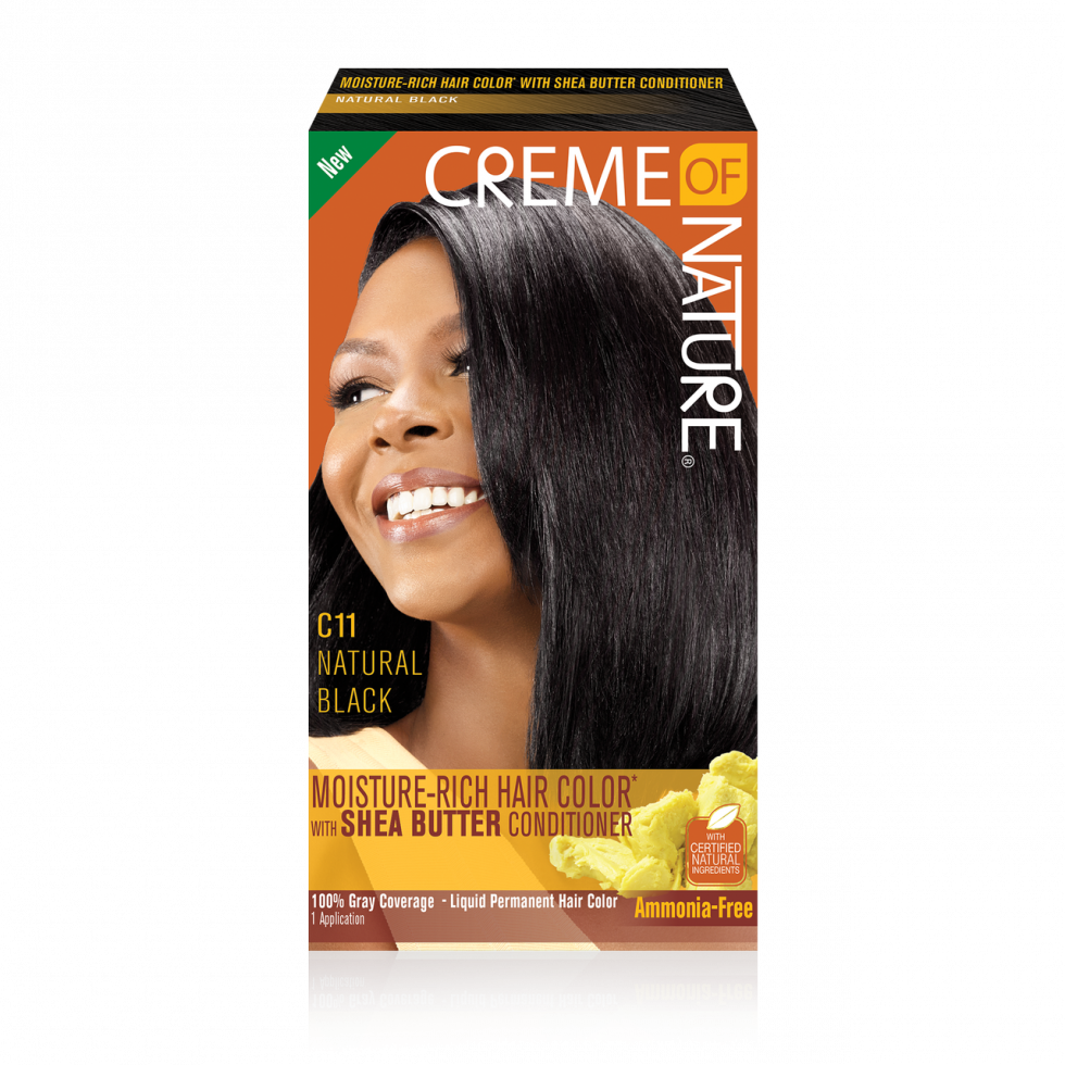 Creme of Nature moisture-Rich Permanent Hair Color C11 Natural Black