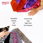 Red By Kiss Silky Satin Wrap Scarf 60″X19″