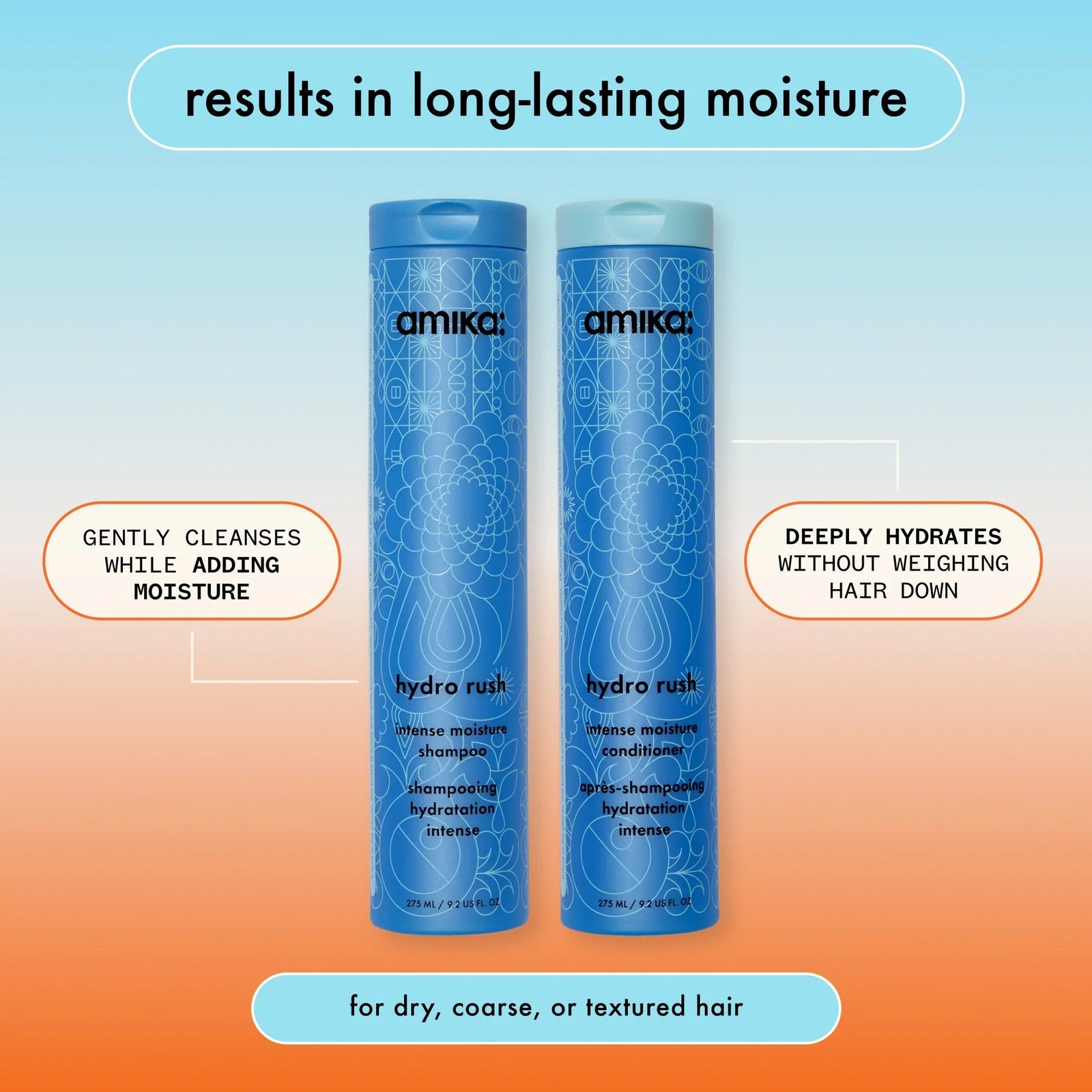 Amika Hydro Rush Intense Moisture Conditioner 500ml/16.9oz