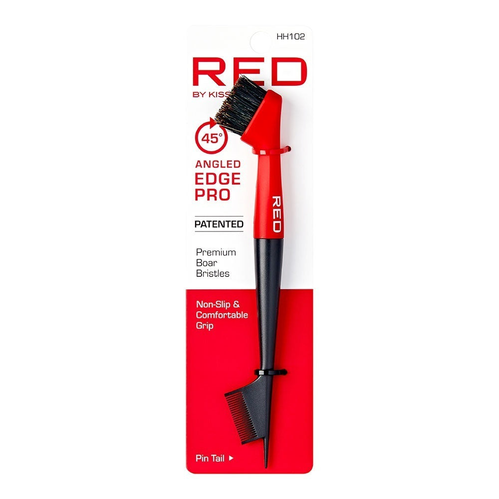 Red By Kiss 45° Angled Edge Pro Brush with Pin Tail