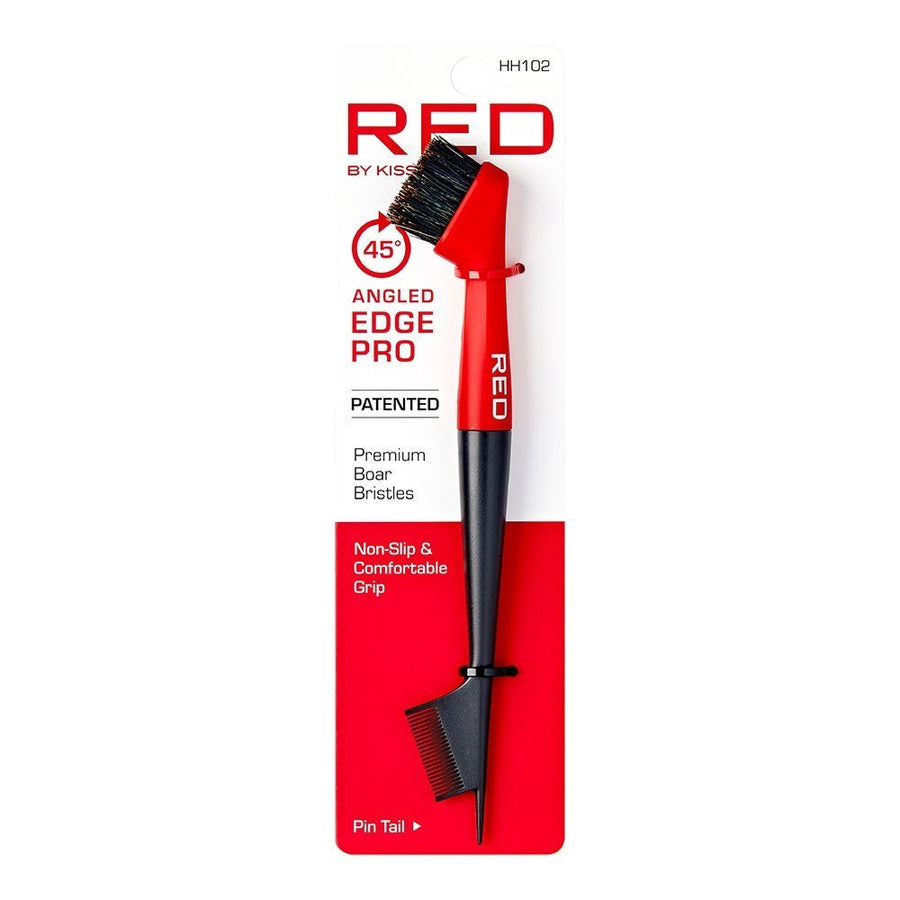Red By Kiss 45° Angled Edge Pro Brush with Pin Tail