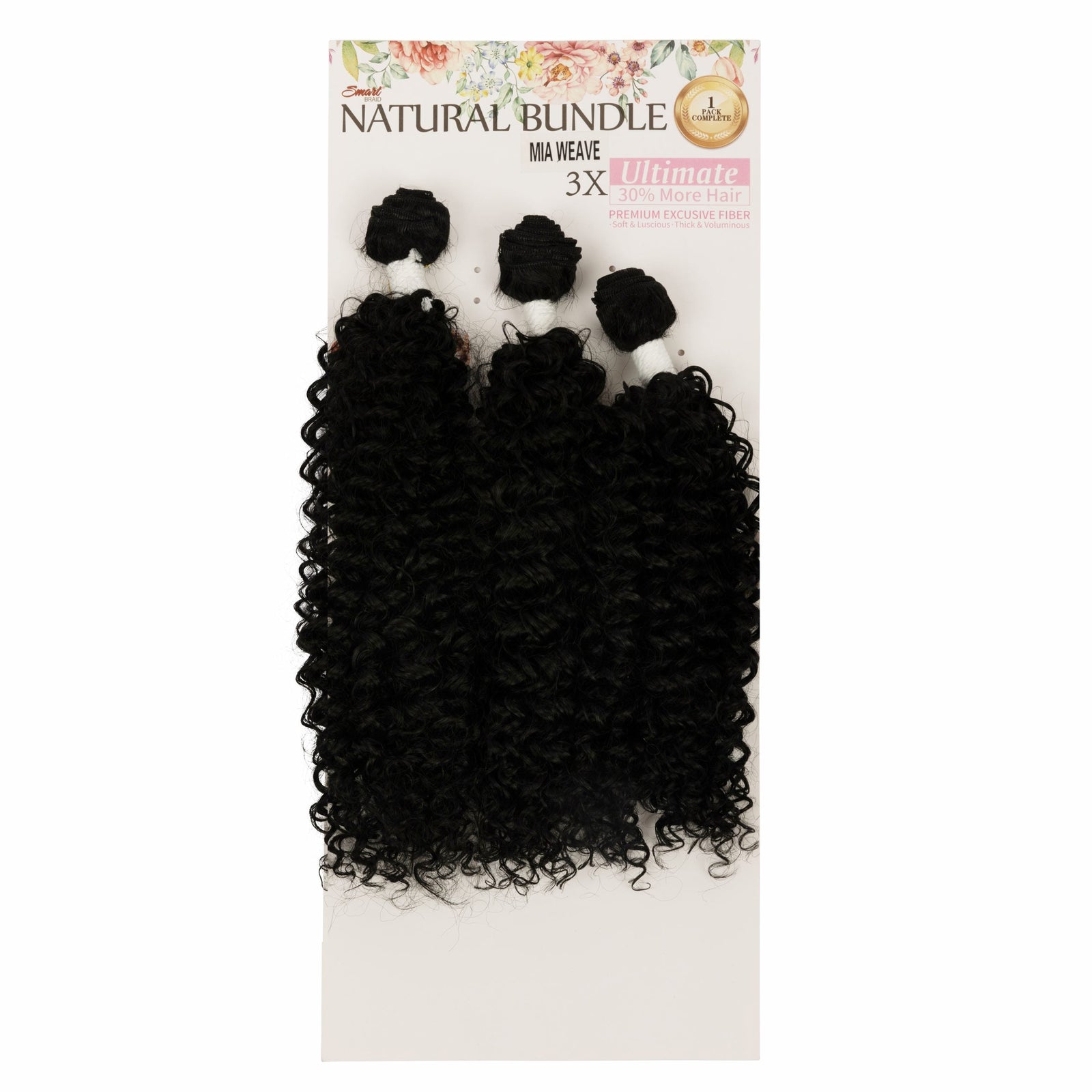 Smart Natural Ultimate Premium Fiber Weave Bundle – Super Soft | 3X Mia Bundle (18, 20 & 22 Inch)