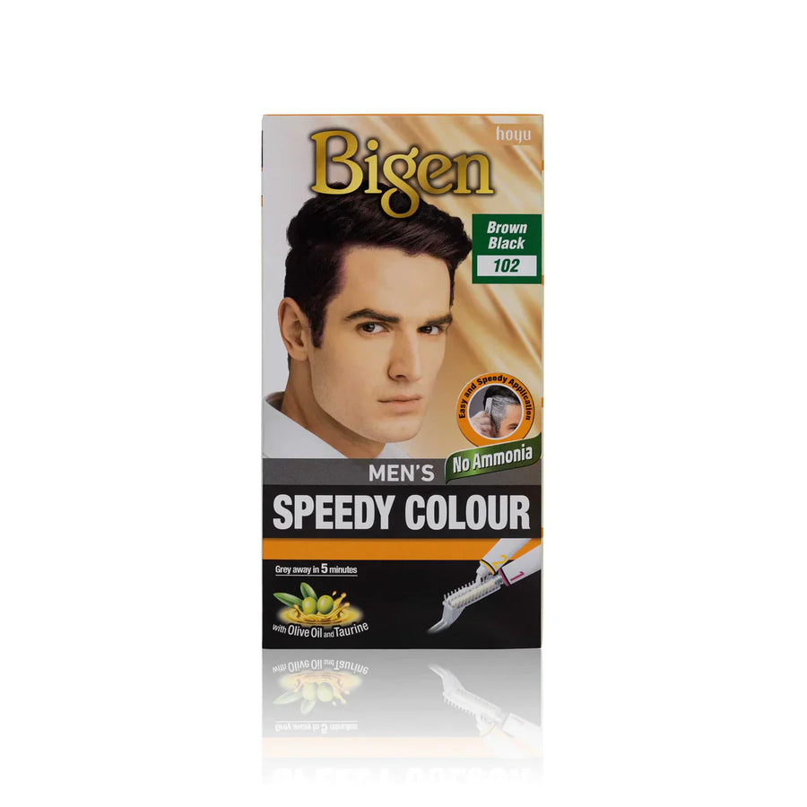 Bigen Men’s Speedy Hair Colour No.102 Brown Black