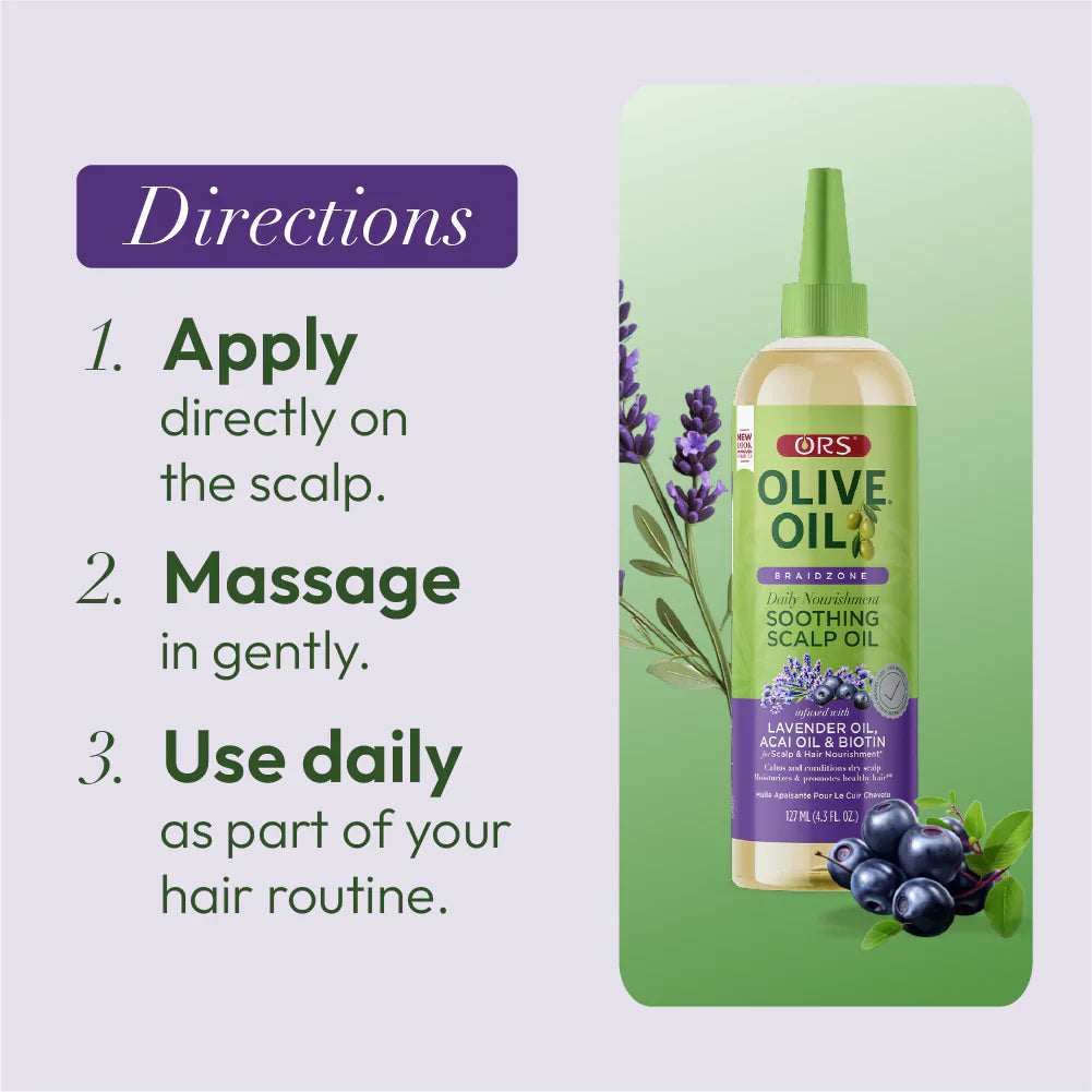 ORS Olive Oil Braidzone Soothing Scalp Oil for Scalp & Nourishment 127ml