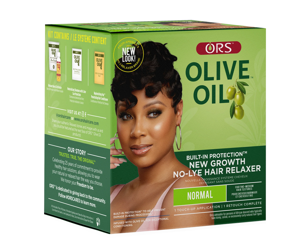 ORS Olive Oil Built-In Protection New Growth No-Lye Hair Relaxer Normal Strength