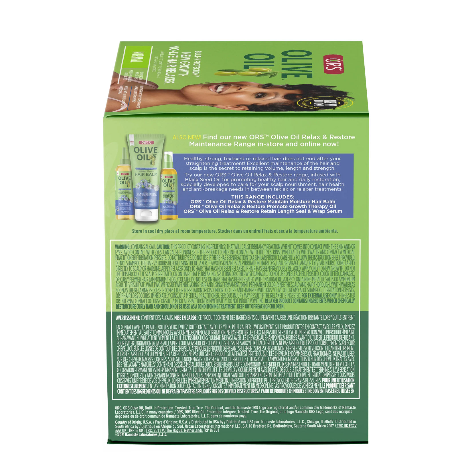ORS Olive Oil Built-In Protection New Growth No-Lye Hair Relaxer Normal Strength