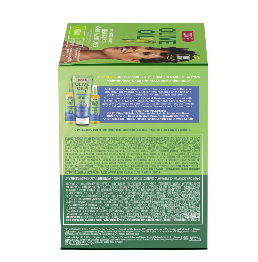 ORS Olive Oil Built-In Protection New Growth No-Lye Hair Relaxer Normal Strength