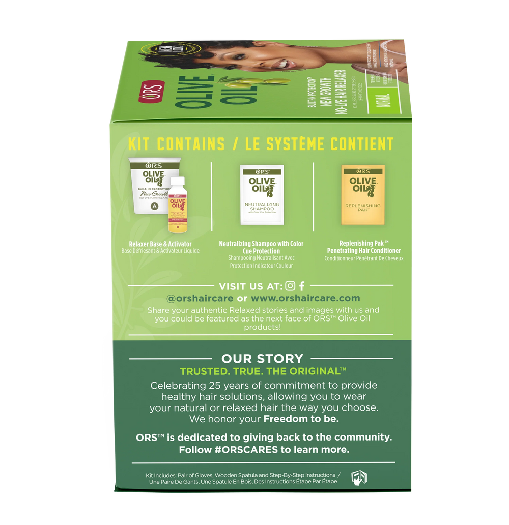 ORS Olive Oil Built-In Protection New Growth No-Lye Hair Relaxer Normal Strength