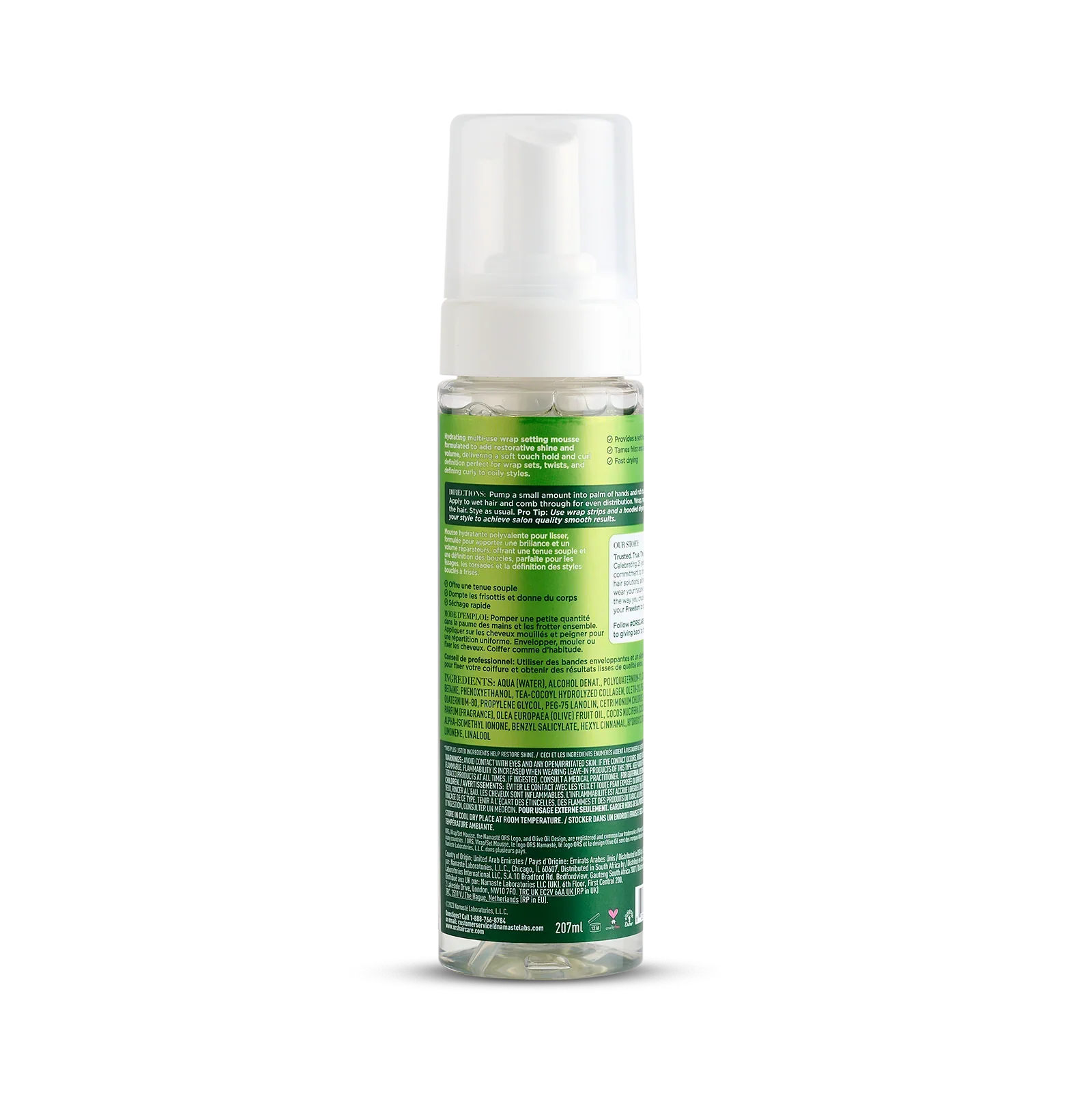 ORS Olive Oil Wrap Set Mousse for Restorative Shine 207ML