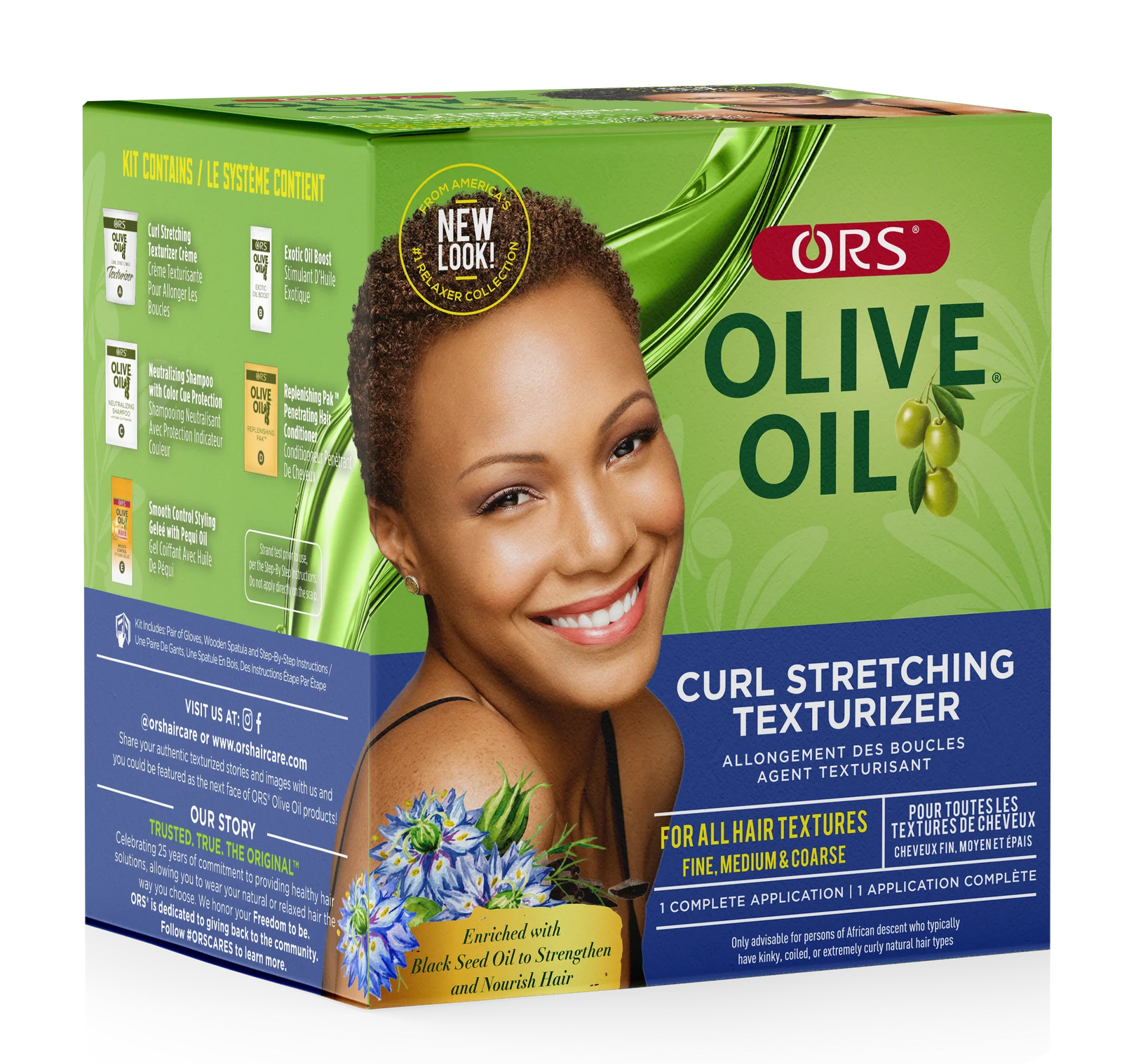 ORS Olive Oil Curl Stretching Texturizer Kit All Textures