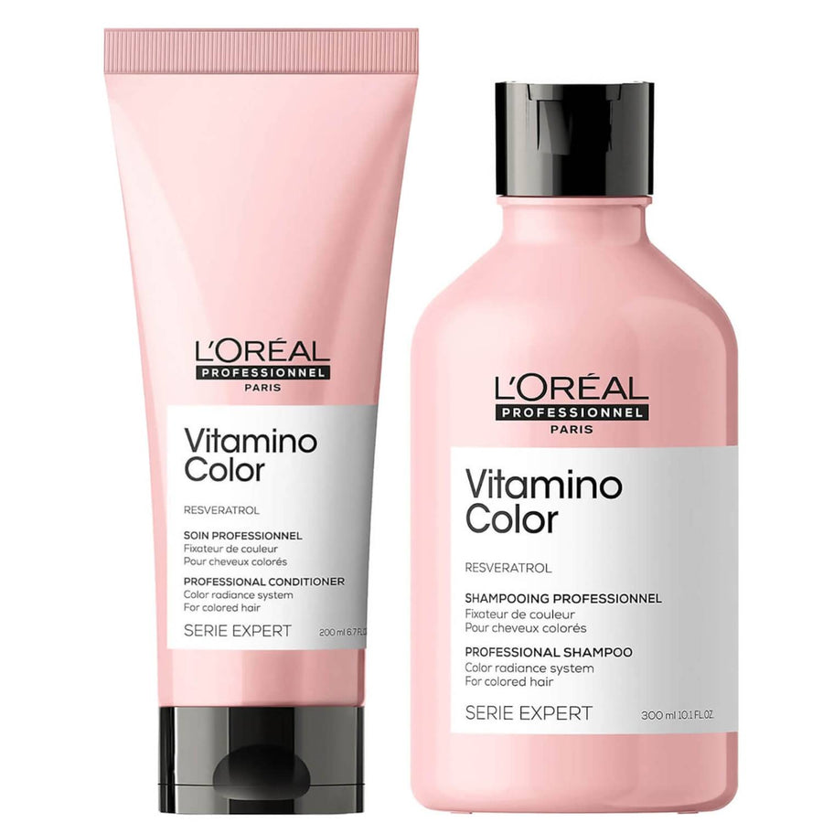 L’Oréal Pro Serie Expert Vitamino Color Shampoo 300ml & Conditioner 250ml Set