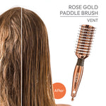 Red By Kiss Rose Gold Chrome Paddle Brush Vent  Beautiful Rose Gold Chrome Finish