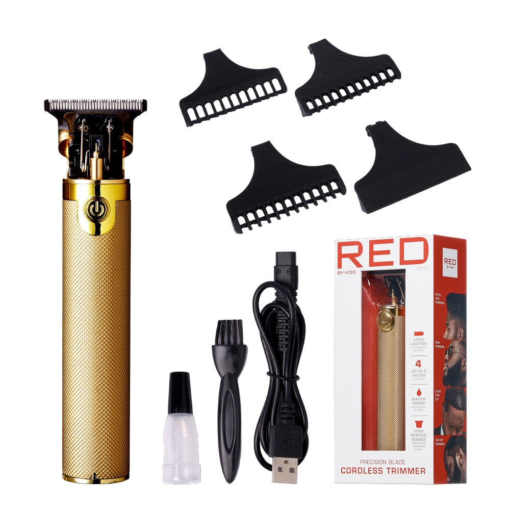 Red By Kiss Cordless Precision Blade Trimmer Gold