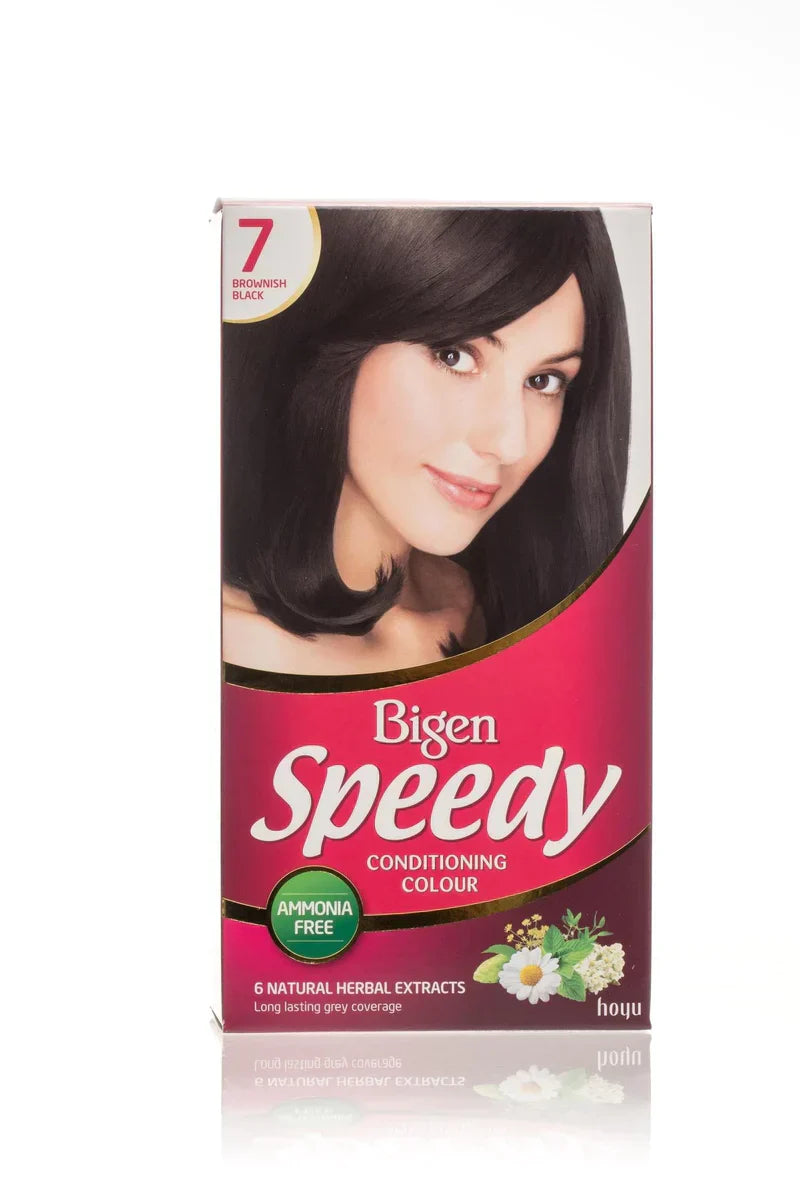 Bigen Speedy Conditioning Hair Colour No.7 Brownish Black for Women