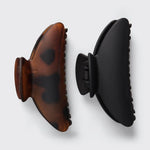 Kitsch Recycled Plastic Medium Claw Clips 2pc - Black & Tort