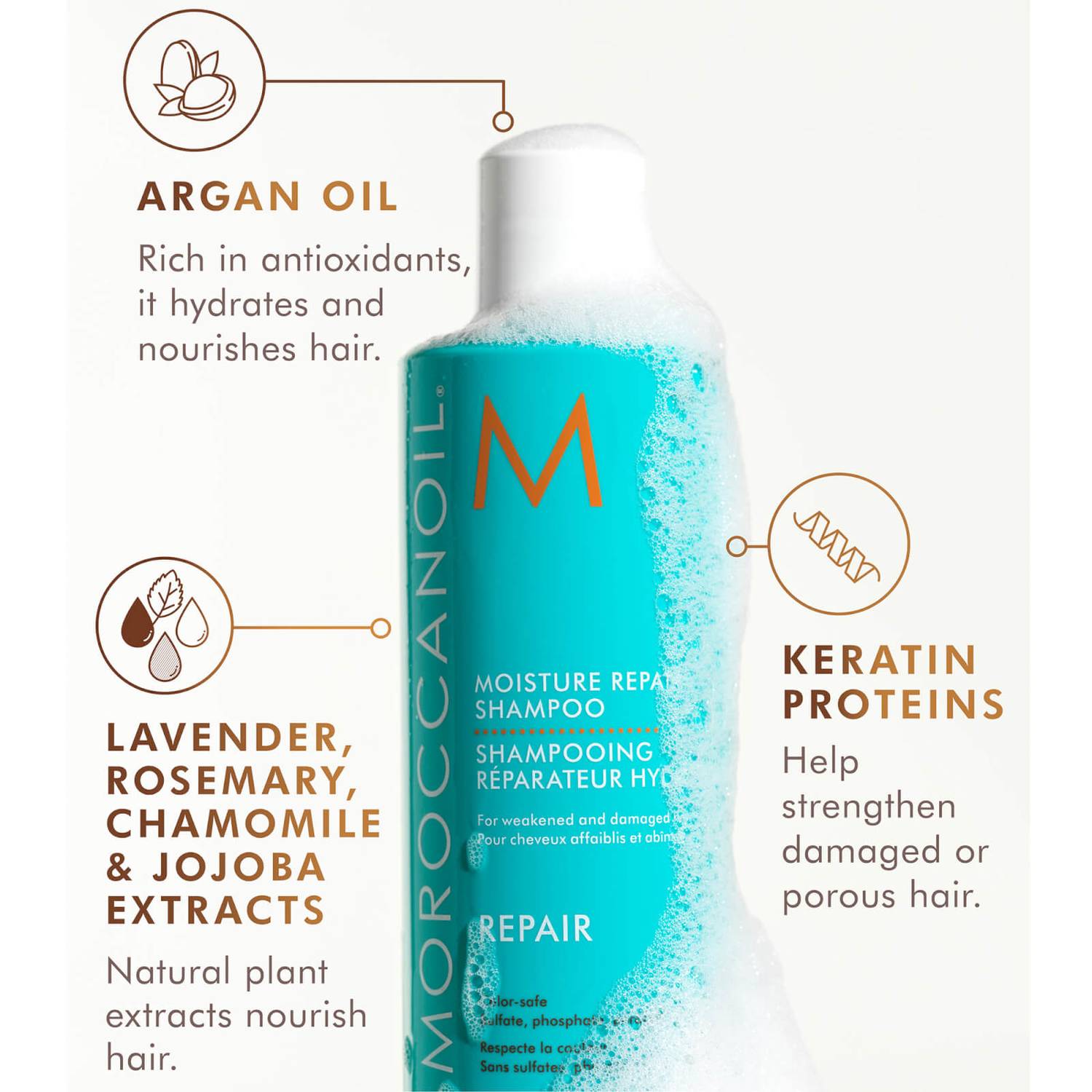 Moroccanoil Moisture Repair Shampoo500 ML and Conditioner 500ml