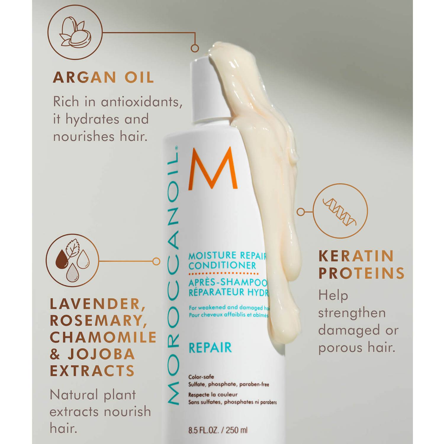 Moroccanoil Moisture Repair Shampoo500 ML and Conditioner 500ml