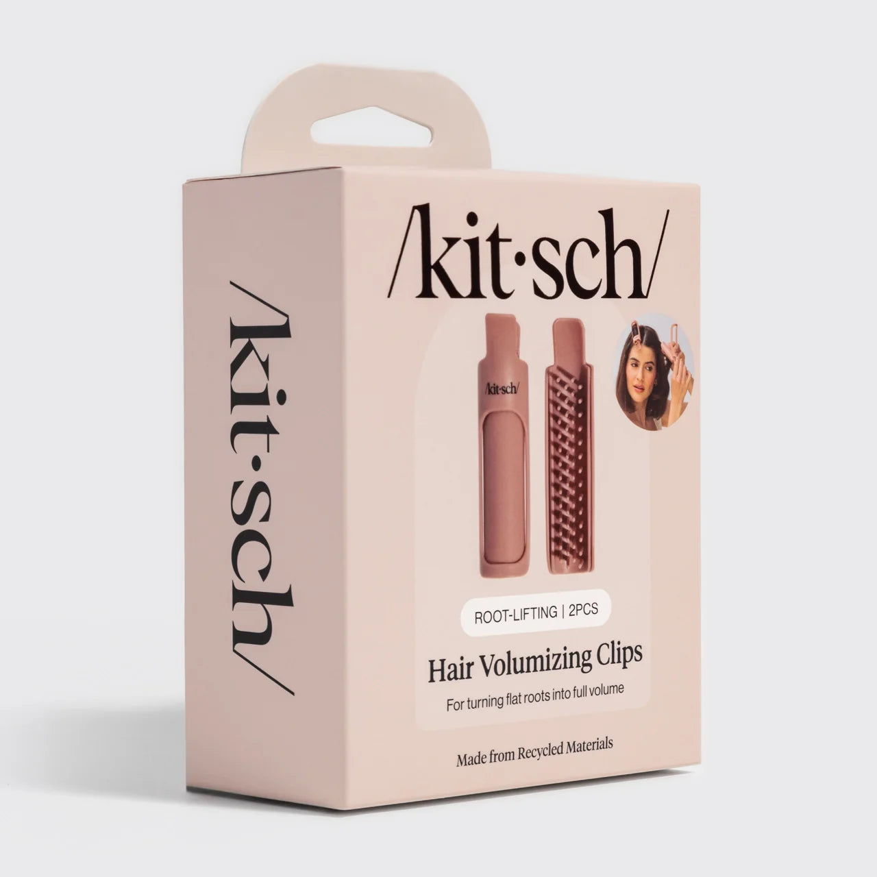 Kitsch Kitsch Hair Volumizing Clip 2pc Set - Terracotta