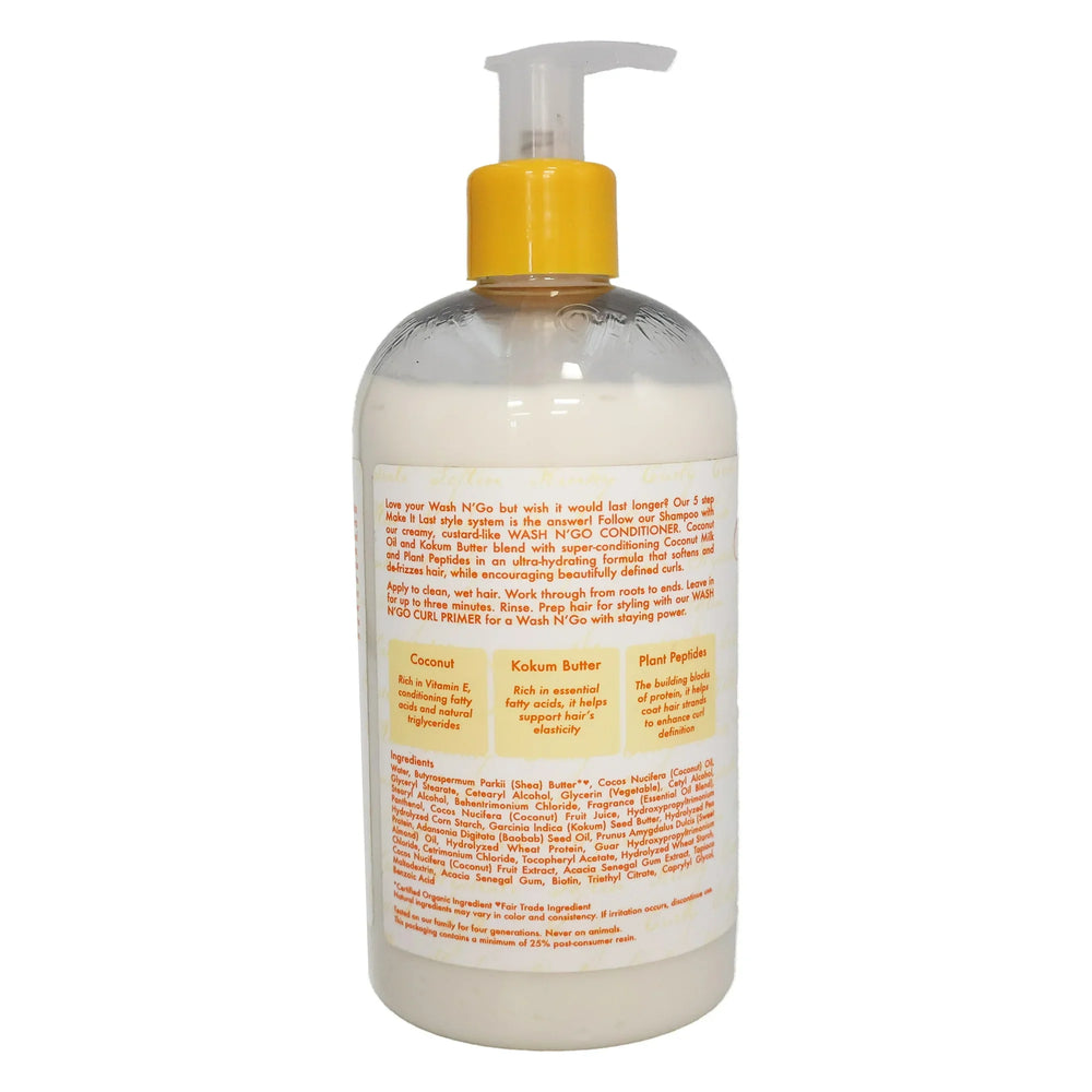 Shea Moisture Coconut Custard Make It Last Wash N' Go Conditioner 384ml