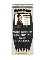 Smart Braid Pre-Stretched Braiding Hair 28" -6X Pack