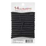 Red By Kiss Elastic Hair Band 5mm (14ct) Black