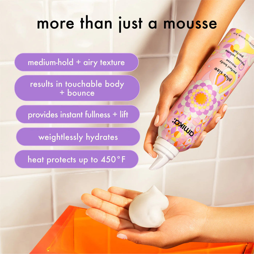 Amika Plus Size Perfect Body Hair Mousse 44ml/1.5oz