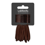 LA MODA PONYTAILERS AND GRIPS BROWN