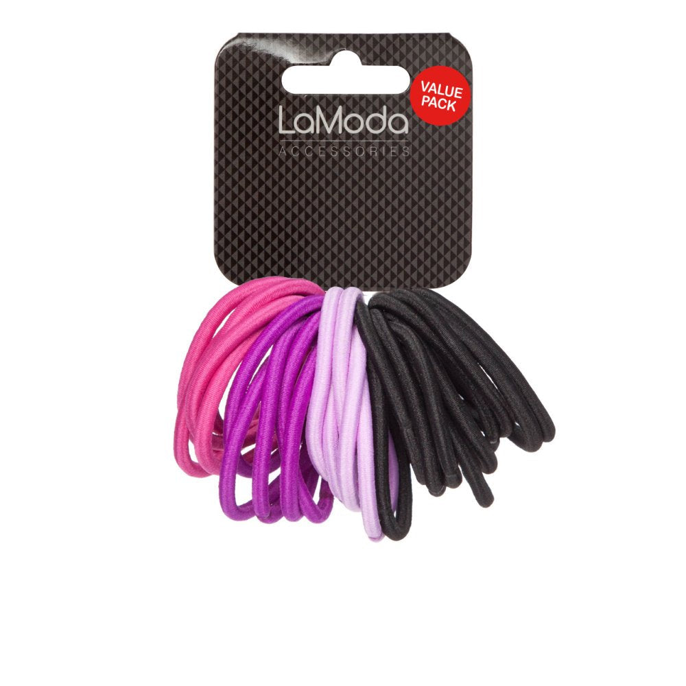 LA MODA PONYTAILERS BULK PACK 25PCS COLOUR