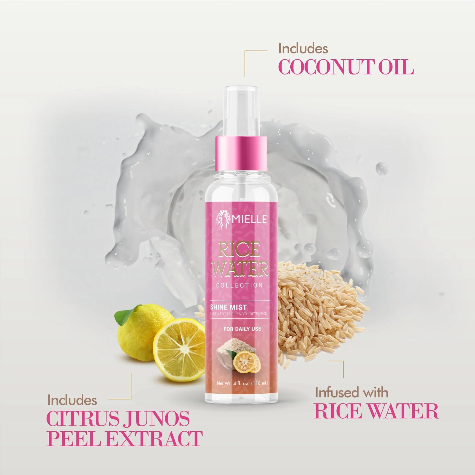Mielle Rice Water Shine Mist 118ml
