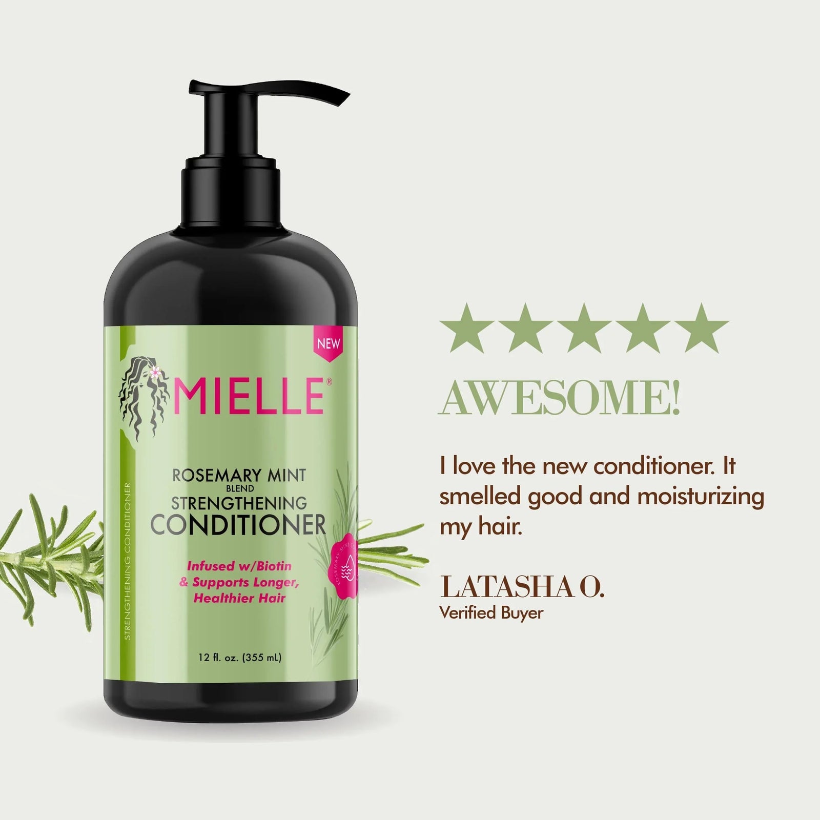 Mielle Rosemary Mint Strengthening Conditioner 355ml/12oz